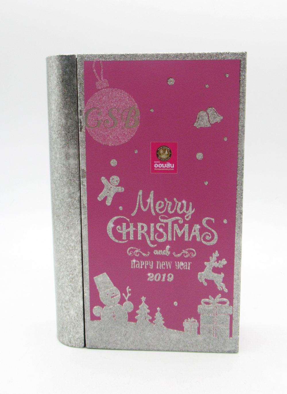 book shaped tin box